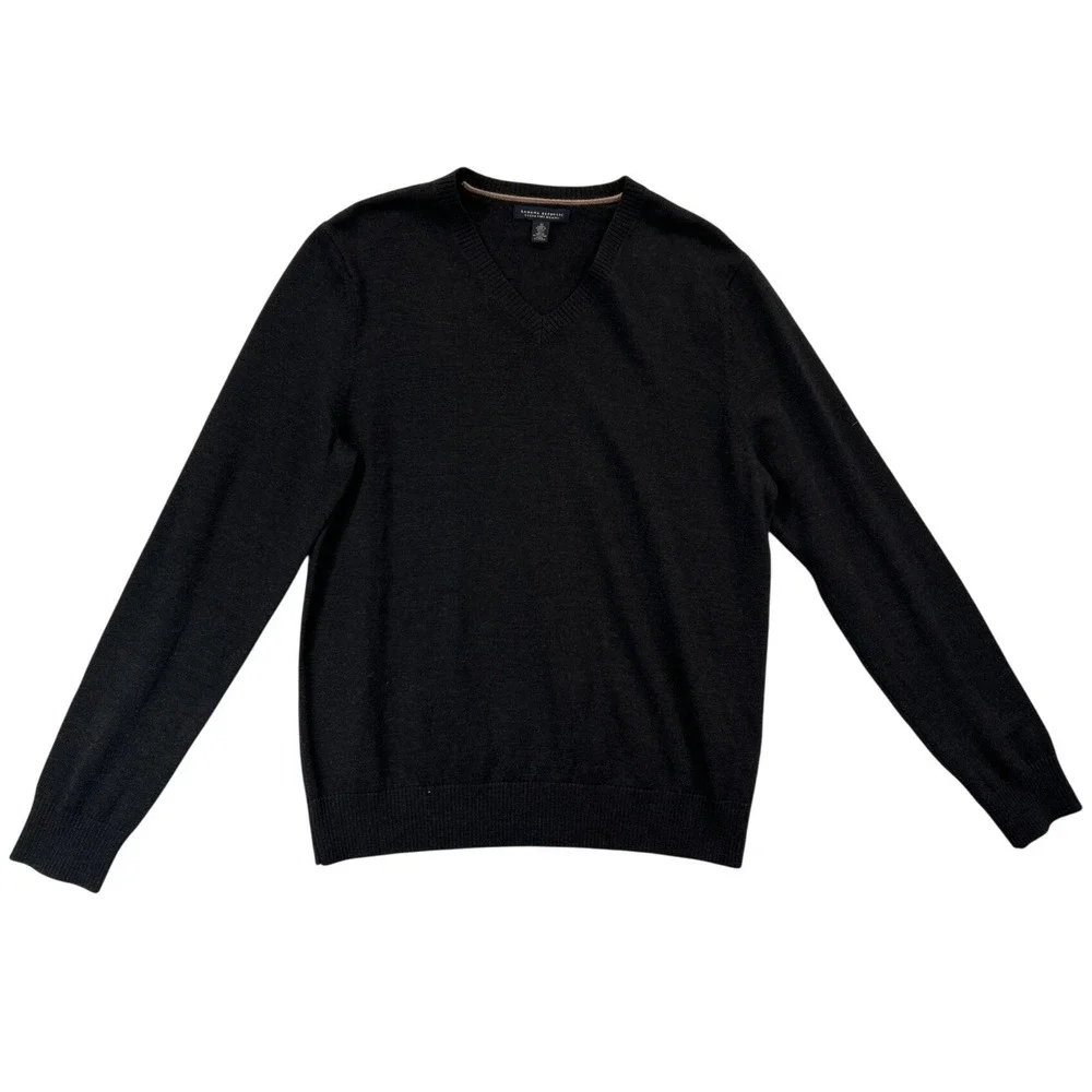 Banana Republic Sweater Lot Mens M Merino Wool V-Neck‎ Pullover